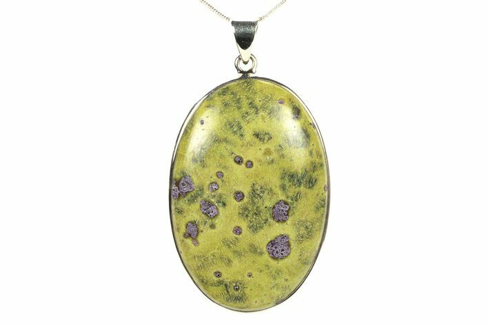 Polished Atlantisite Pendant (Necklace) - Sterling Silver #279434